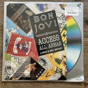 Bon Jovi Laserdisc Access All Areas A Rock & Roll Odyssey, 90’s Vintage Sealed